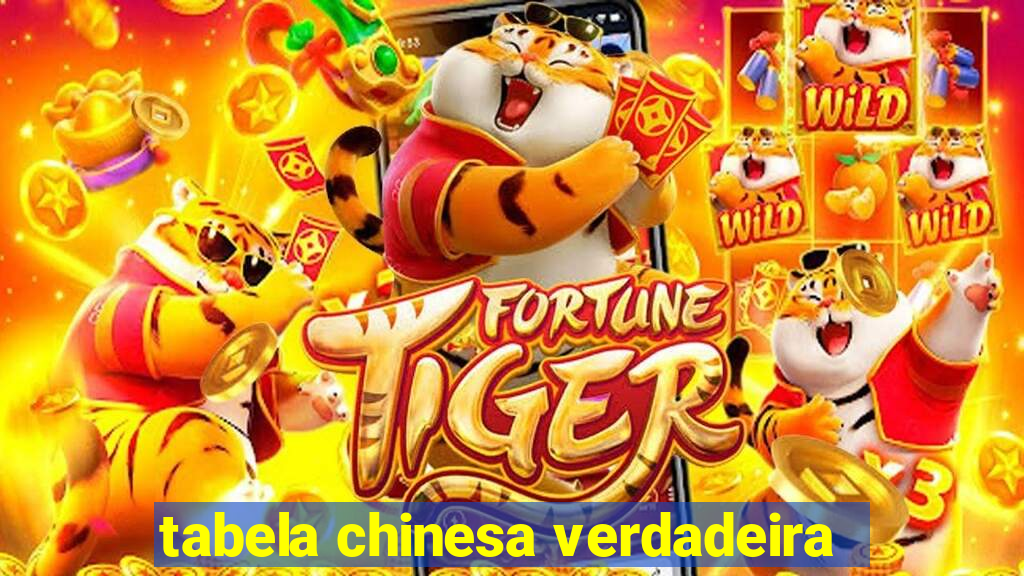 tabela chinesa verdadeira