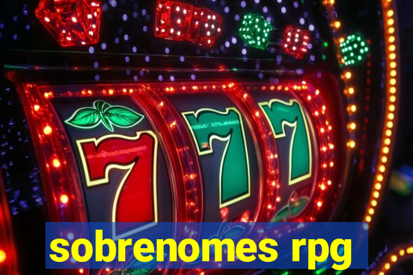 sobrenomes rpg