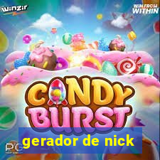 gerador de nick