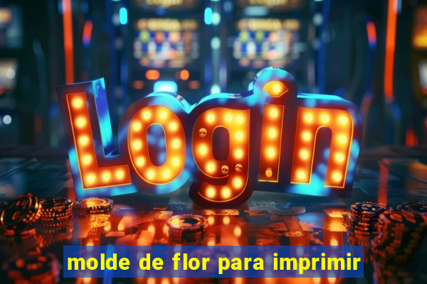 molde de flor para imprimir